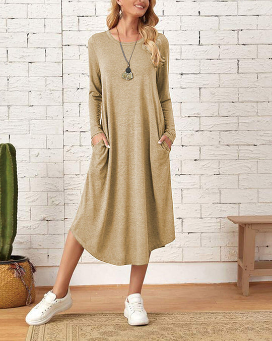 Langärmeliges Kleid für Frauen