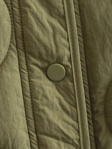 Heidi-Mode | Elegante Langarm-Steppjacke mit Ein-Knopf-Verschluss Ideal für Herbst/Winter