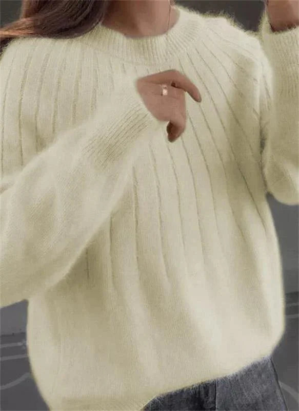 Heidi-Mode - Flauschiger Strickpullover