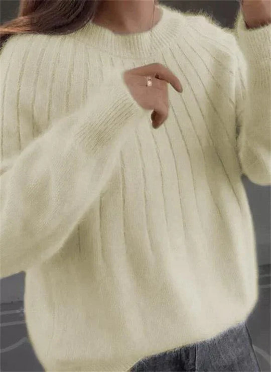 Heidi-Mode - Flauschiger Strickpullover