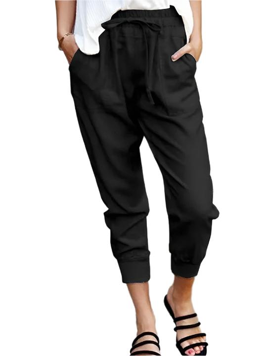 Heidi-Mode | Cotto Leinen Taschenhose Jogger