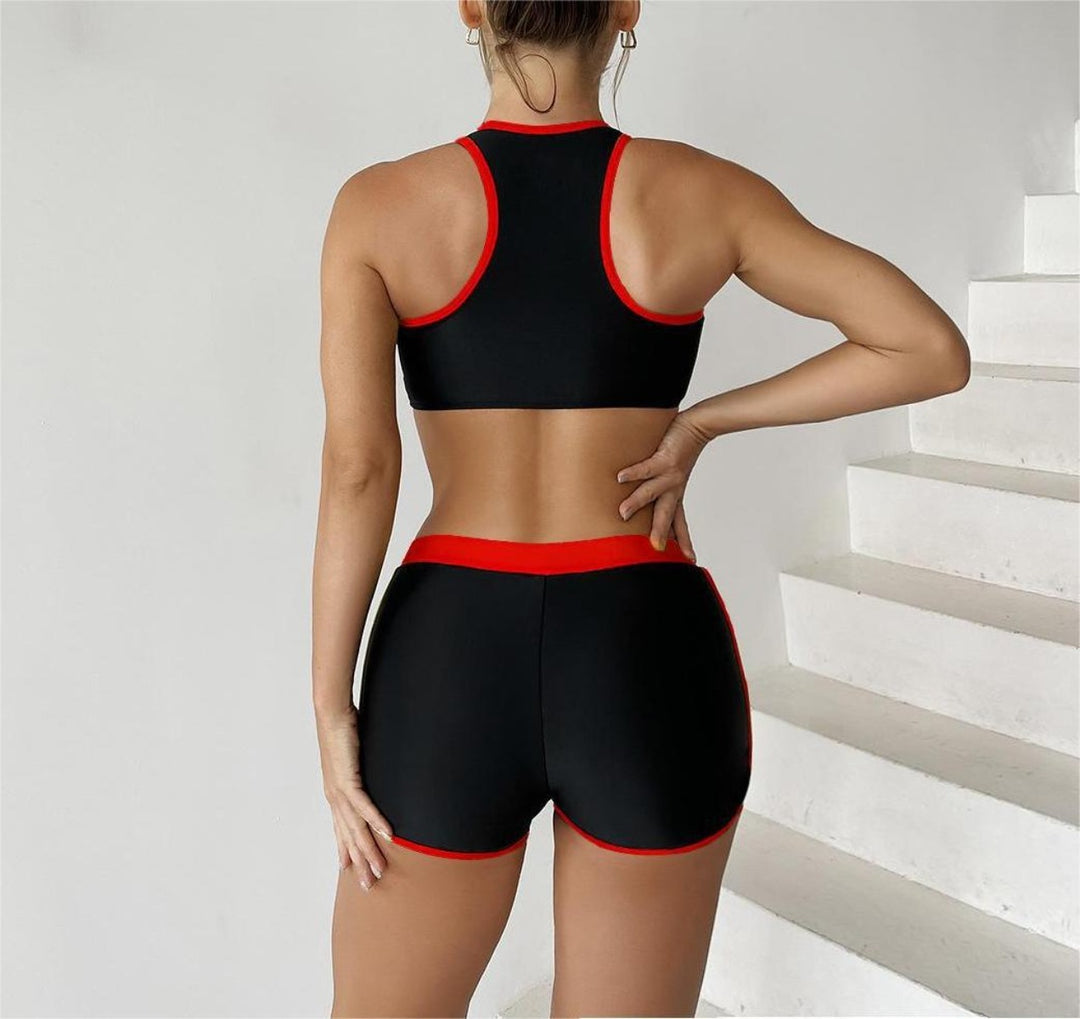 Heidi Mode | Split einfarbig Spleißen Bikini