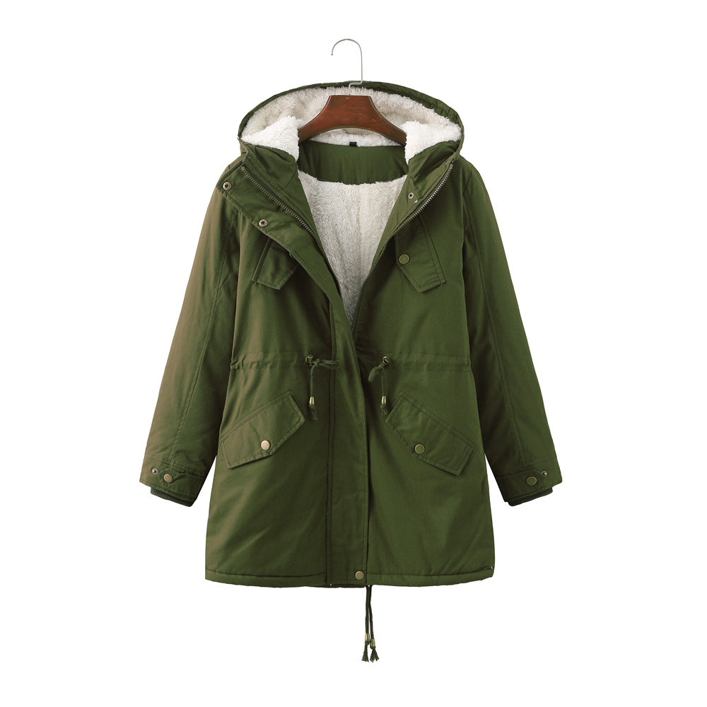 Damen warm gefütterte Parka-Jacke Heidi-Mode