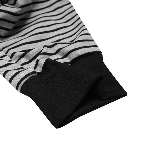 Herren Langarm Schlafanzugset mit komfortablem Knopfdesign Heidi-Mode