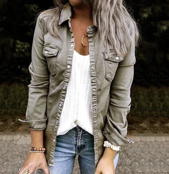 Lässige Denim Softjacke