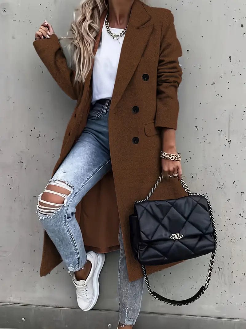 Heidi-Mode | Trenchcoat Klassisch Zeitlos Stil Ideal für den Winter