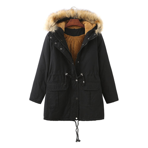 Damen warm gefütterte Parka-Jacke Heidi-Mode