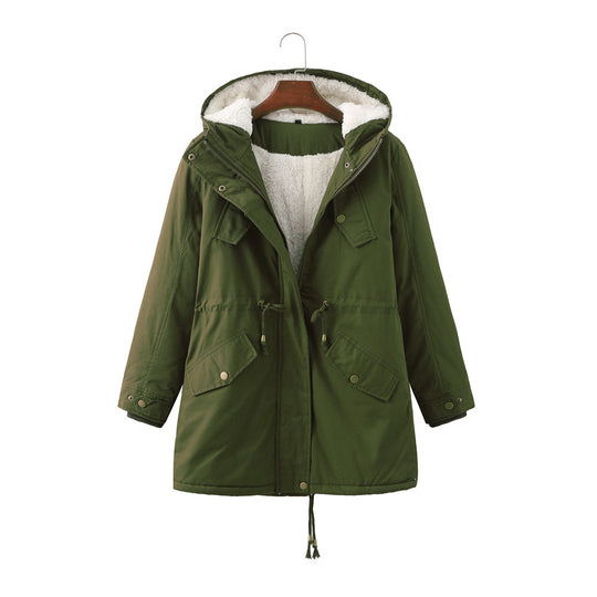 Damen warm gefütterte Parka-Jacke Heidi-Mode