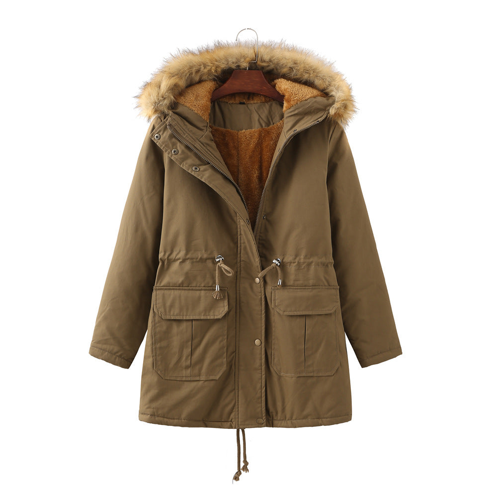 Damen warm gefütterte Parka-Jacke Heidi-Mode