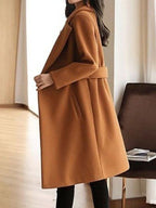 Heidi-Mode - Winter Wollmantel Gürtel Slim