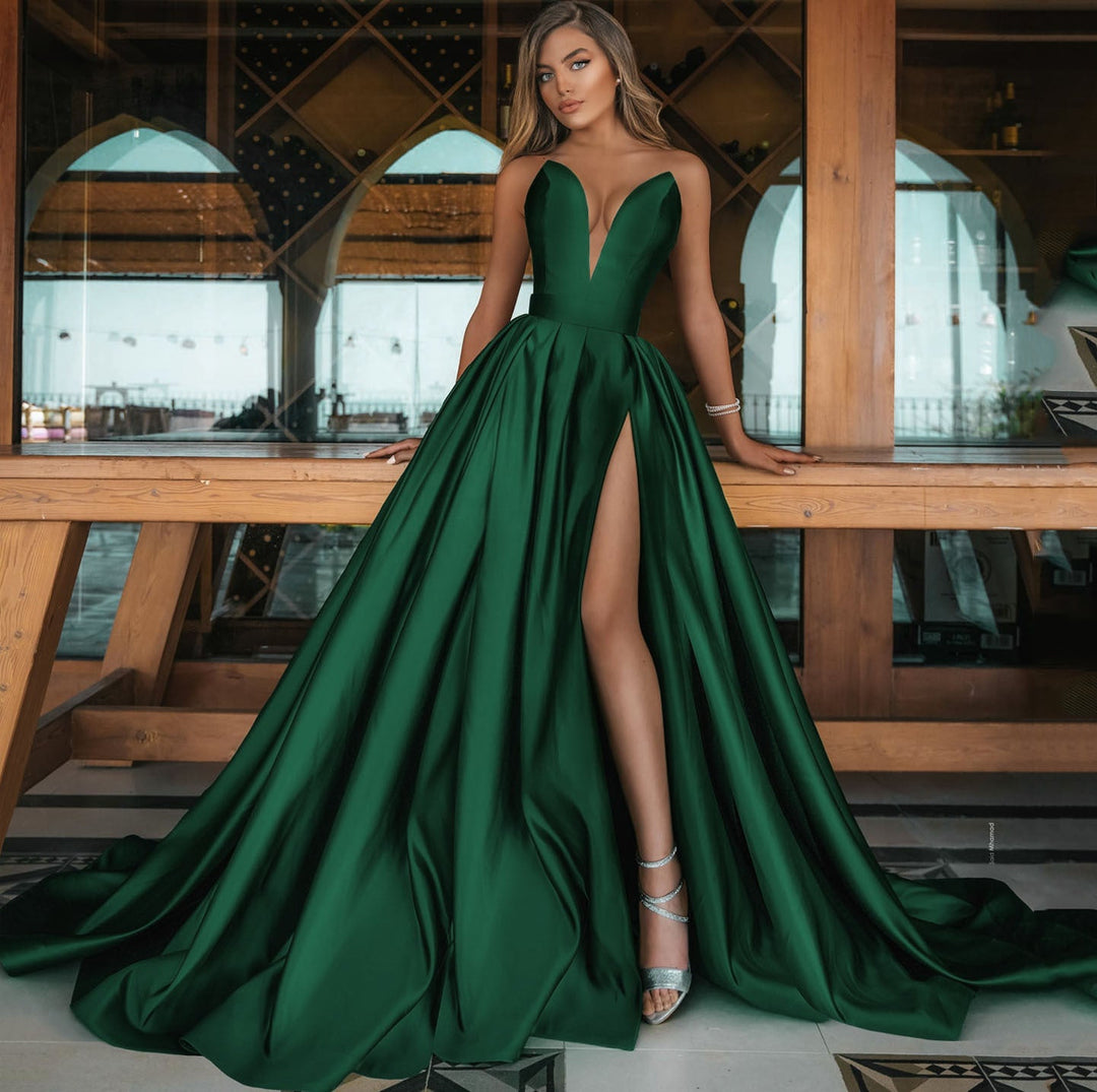 Heidi-Mode | Elegante Split Lange Rock Hochzeitskleid
