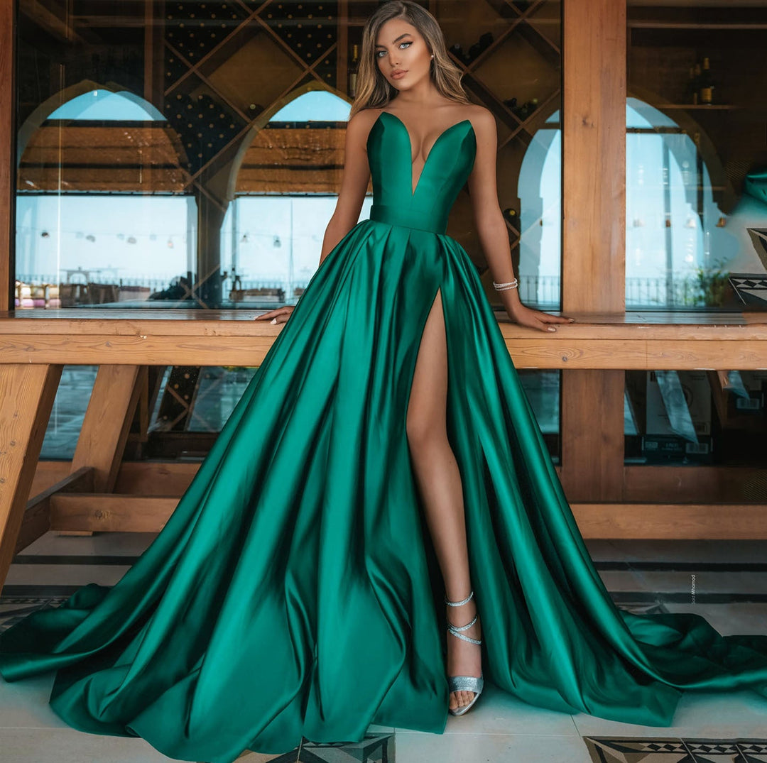Heidi-Mode | Elegante Split Lange Rock Hochzeitskleid