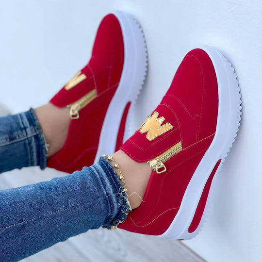 Heidi-Mode | Sportliche Damenschuhe In Übergröße Im Einfarbigen Design