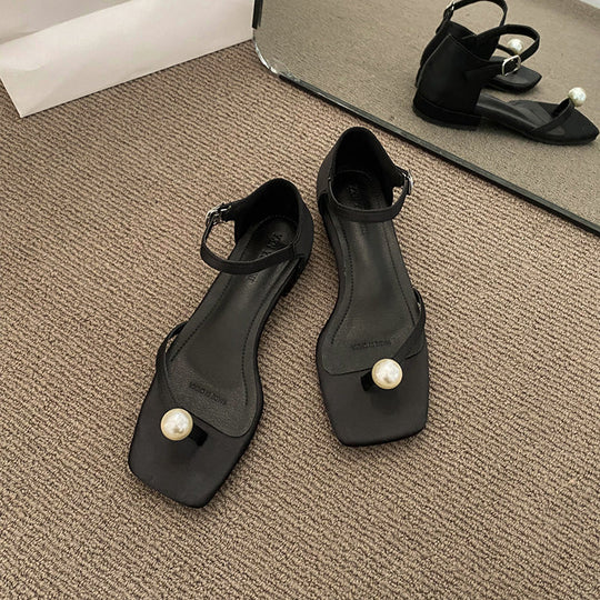 Heidi-Mode | Sandalen Eingewickelter Absatz Temperament Flip Flops