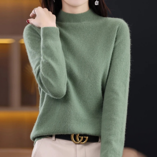 Heidi-Mode | Damen Rollkragenpullover Klassische Weiche Strickware Warm und Elegant Rollkragenpullover Damen