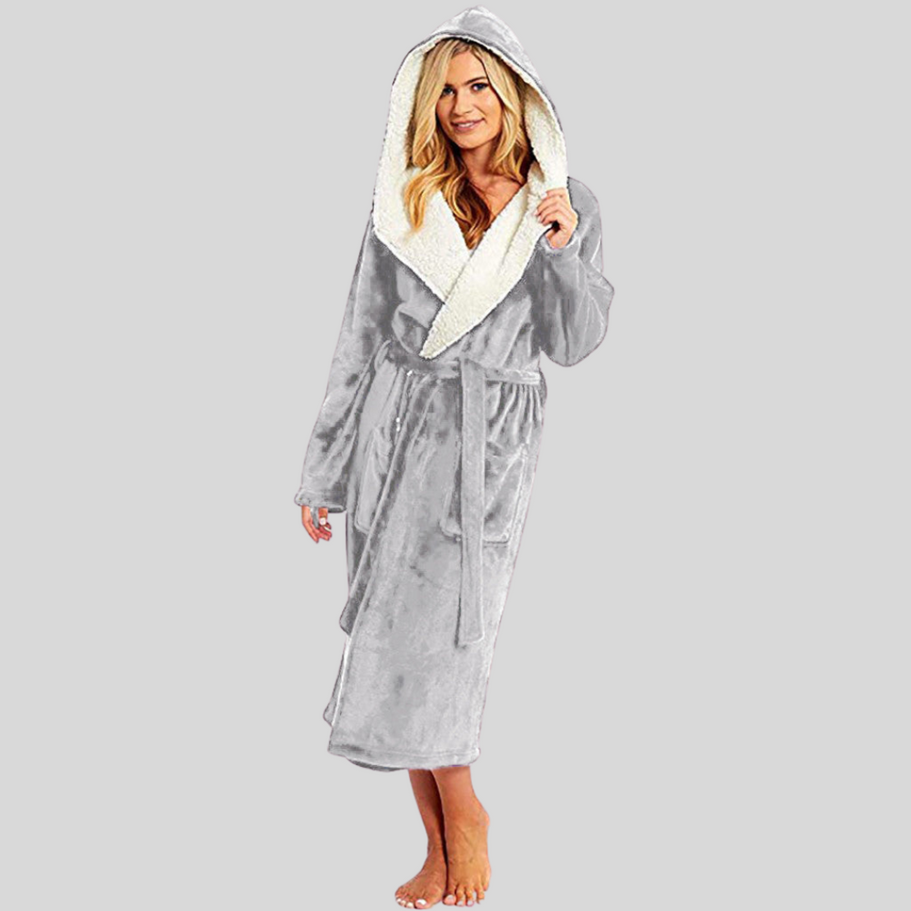 Heidi-Mode | Luxus Bademantel - Damen - Weiche Kapuze und Praktische Details