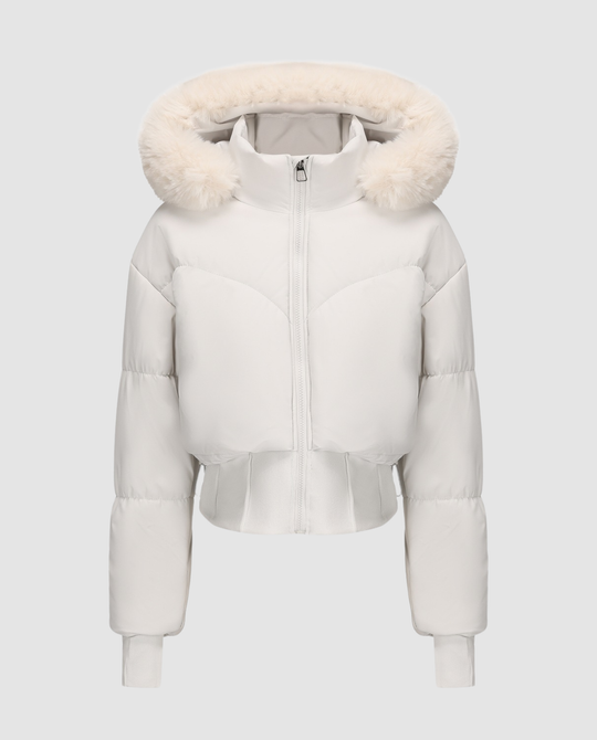 Stylische Warme Cropped Daunenjacke Damen | Heidi-Mode