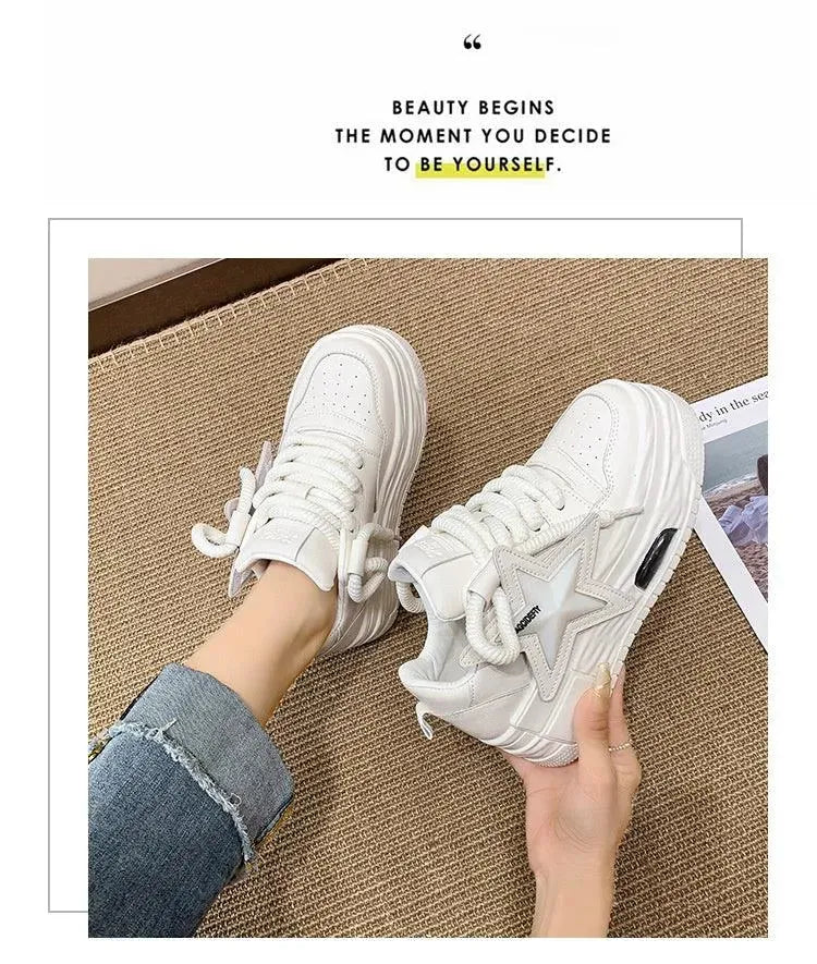 Heidi-Mode | Sneakers Donna mit Plateau und Stella