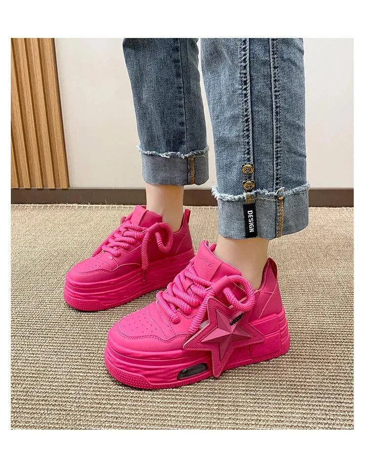 Heidi-Mode | Sneakers Donna mit Plateau und Stella