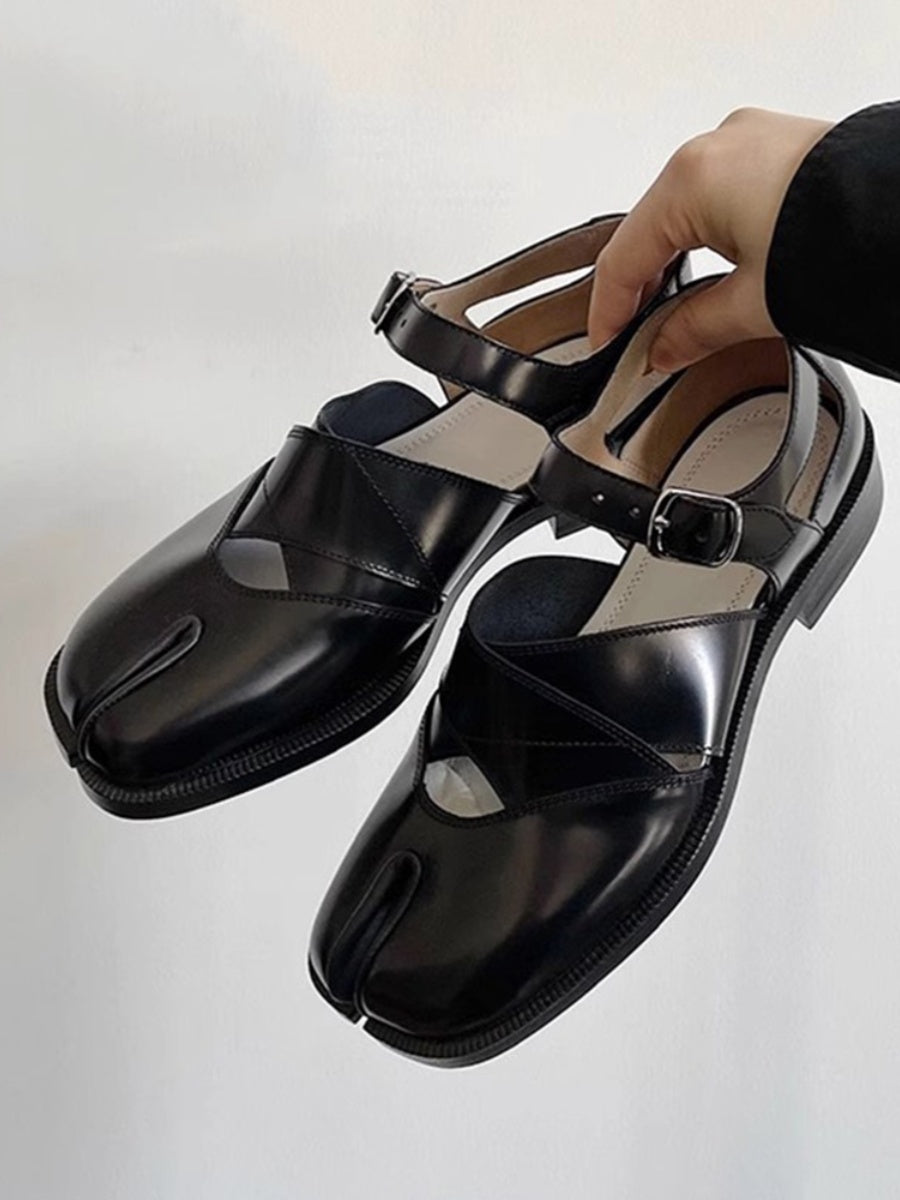 Heidi-Mode | Damen Split Zehen Schuhe Flach Zehen Box Sandalen