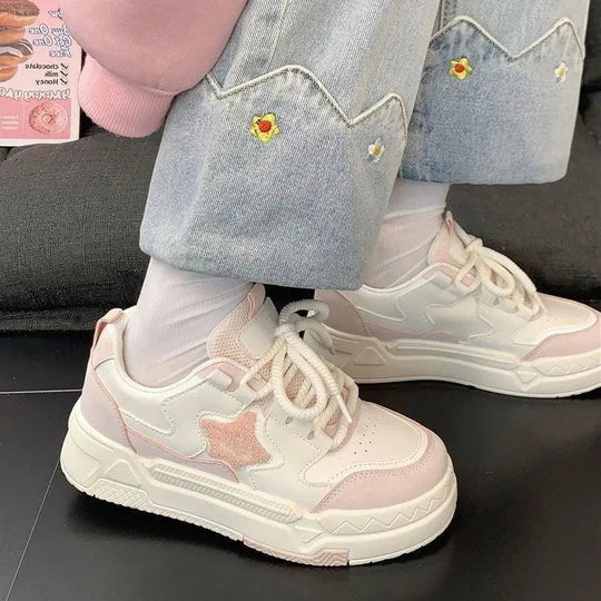 Heidi-Mode | Sneakers Damen aus Stoff mit Stern-Detail – Lässiger und vielseitiger Stil