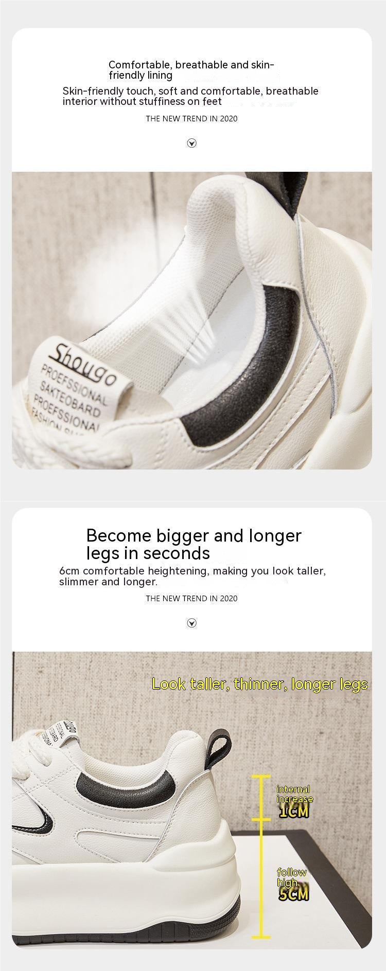Heidi-Mode | Damen Sportlich Entspannt Plattform Absatz Schuhe