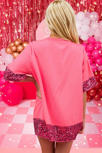 Heidi-Mode | Candy Cane Pailletten Halblangarm T-Shirt