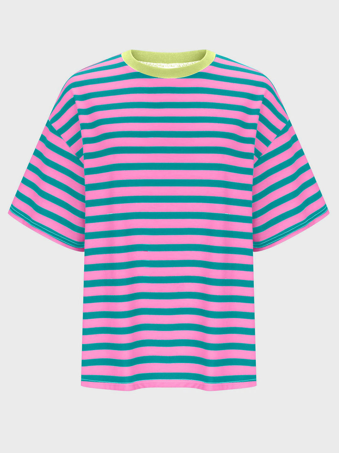 Heidi-Mode | Gestreiftes Rundhals-Halbarm-T-Shirt
