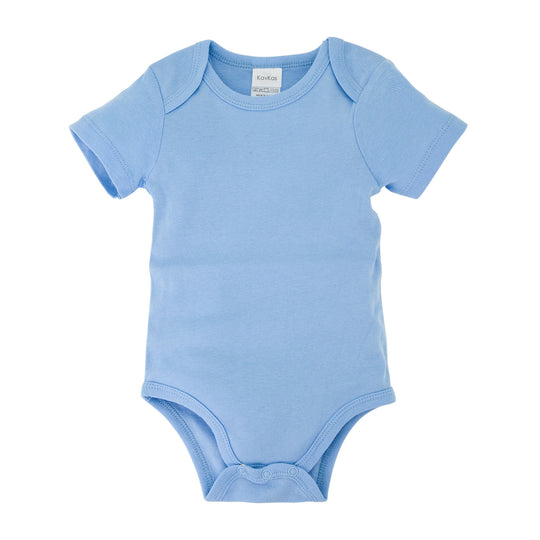 Kurzärmeliger Onesie aus einfarbiger Baumwolle