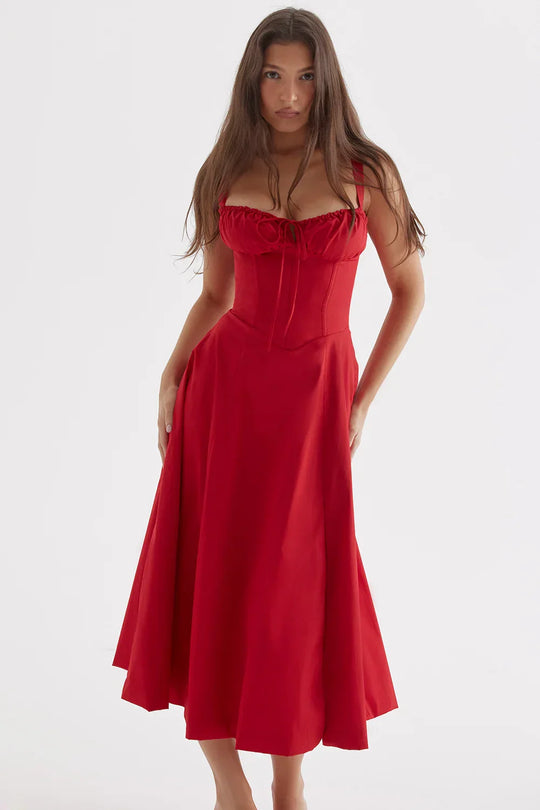 Heidi-Mode | Sonnenlicht Bustier Carmen Druck