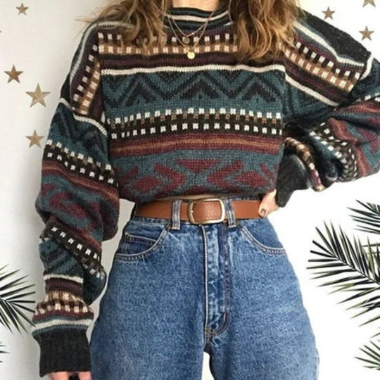 Pullover im Vintage-Stil mit Fair-Isle-Muster