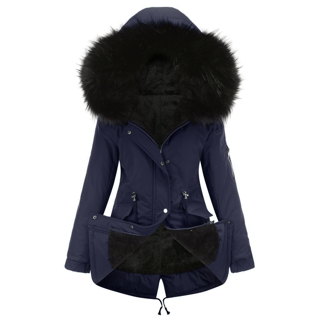 Heidi Mode | Damen Winter Parka Mit Kapuze Und Fleecefutter