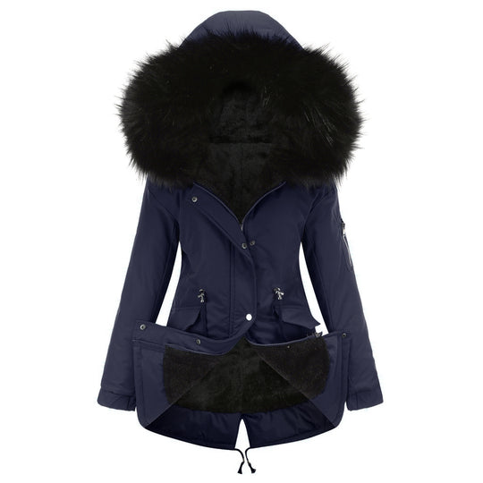 Heidi Mode | Damen Winter Parka Mit Kapuze Und Fleecefutter