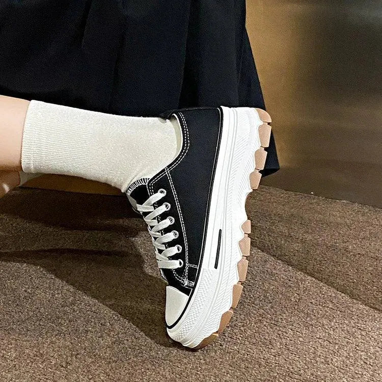Heidi-Mode | Sneakers Damen aus Stoff mit Plattform