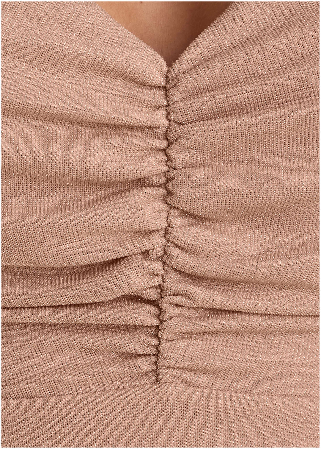 Heidi-Mode | Glitzer Mini Kleid Champagner Blush