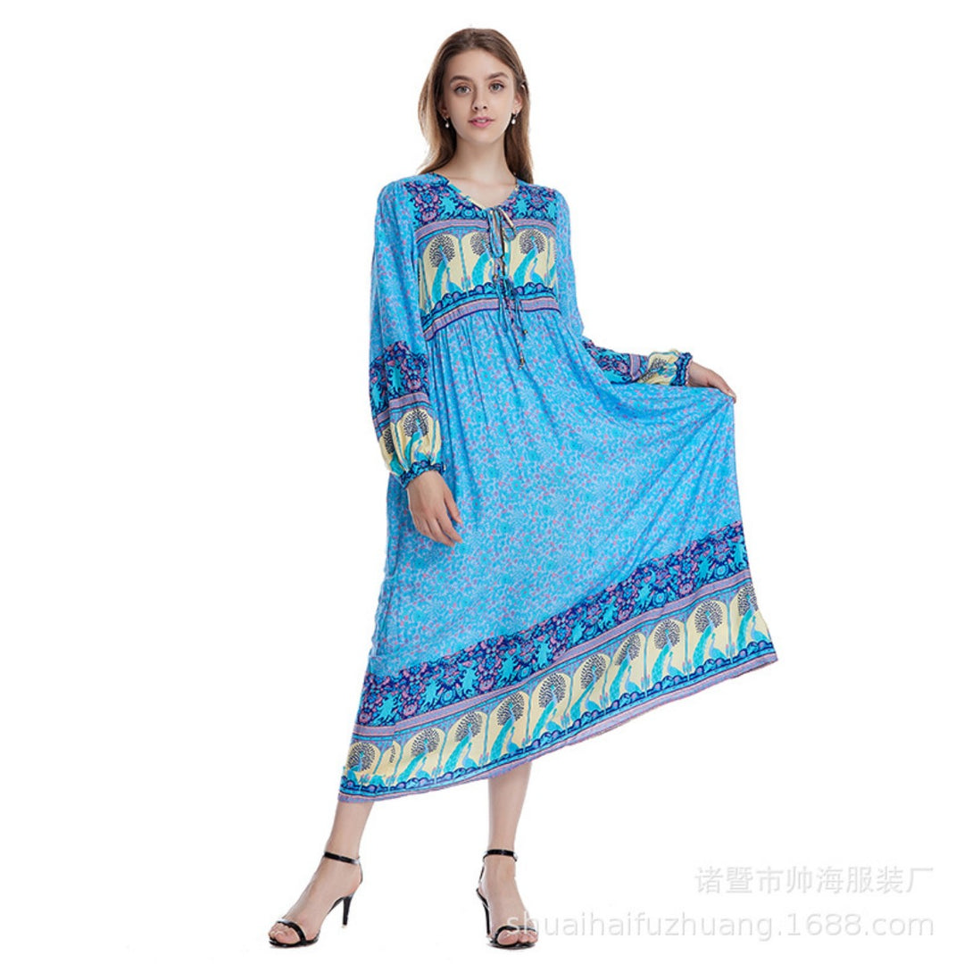 Heidi Mode | Kleid mit böhmischem Print