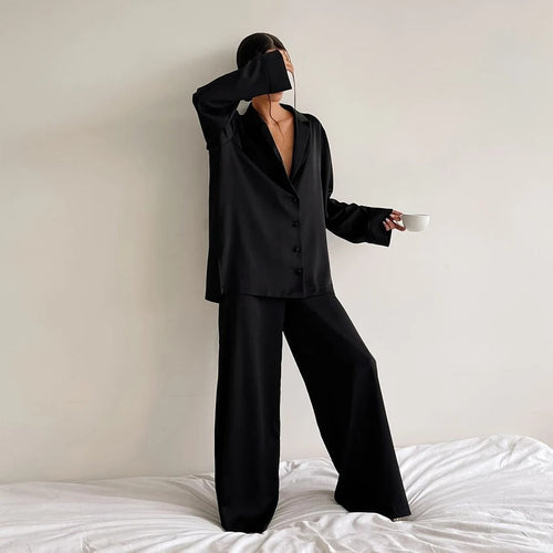 Heidi-Mode | Eleganz Oversized Pyjama Set Belen