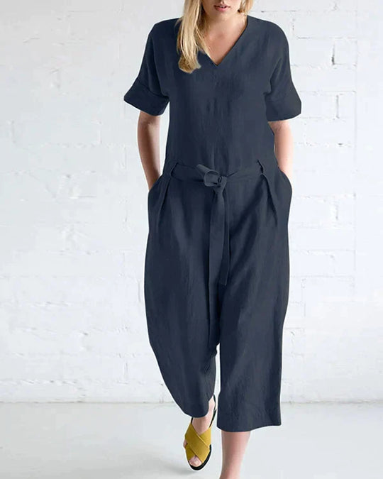 Jumpsuit aus hochwertigem Leinen