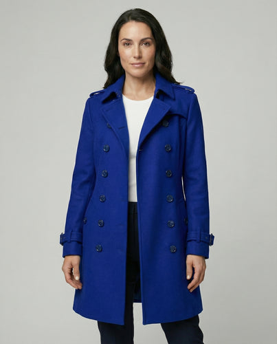 Damen Woll Wintermantel mit Klassischem Schnitt & Winterdesign | Heidi-Mode