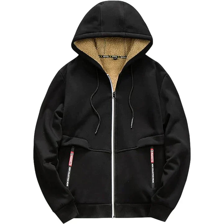 Heidi-Moden - Lässiger und Stilvoller Herbst Zip-Up Hoodie mit Fleece-Jacke für Männer