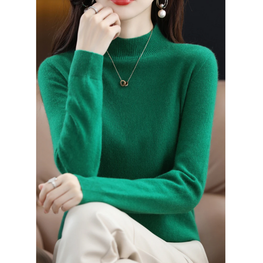Heidi-Mode | Damen Rollkragenpullover Klassische Weiche Strickware Warm und Elegant Rollkragenpullover Damen