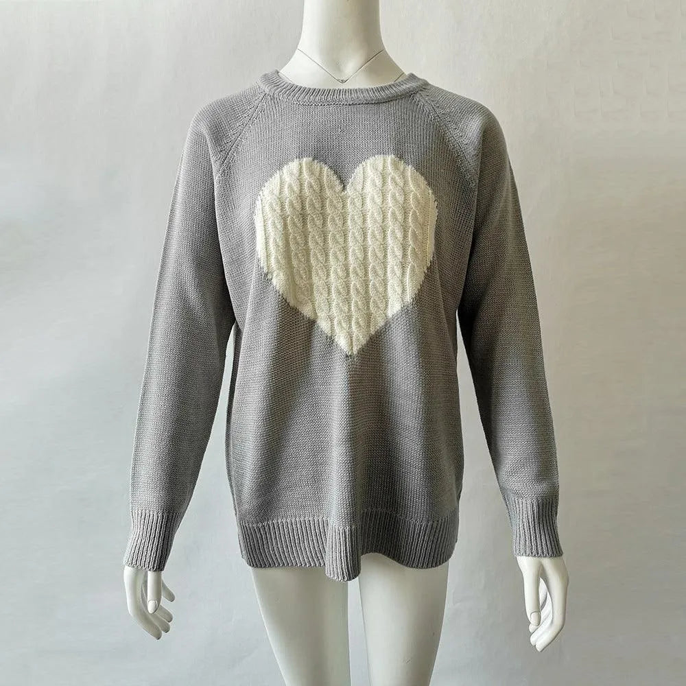 Heidi-Mode | bedruckter Pullover mit Herz