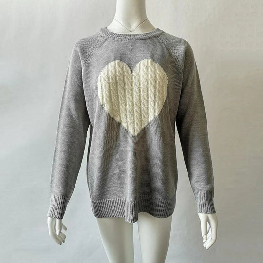 Heidi-Mode | bedruckter Pullover mit Herz
