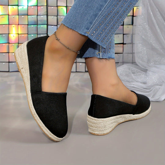 Heidi-Mode | Einfarbige Lässige Pumps mit Weicher Sohle