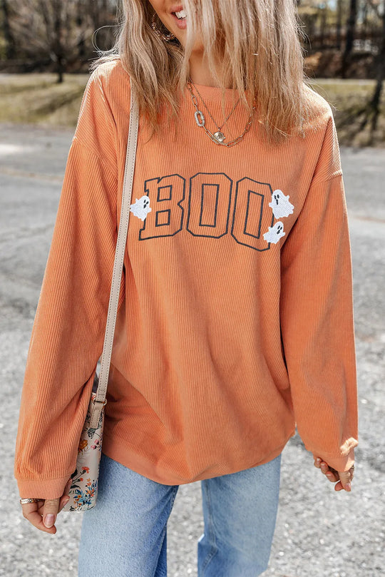 Heidi-Mode | Boo Rundhals Langarm Sweatshirt