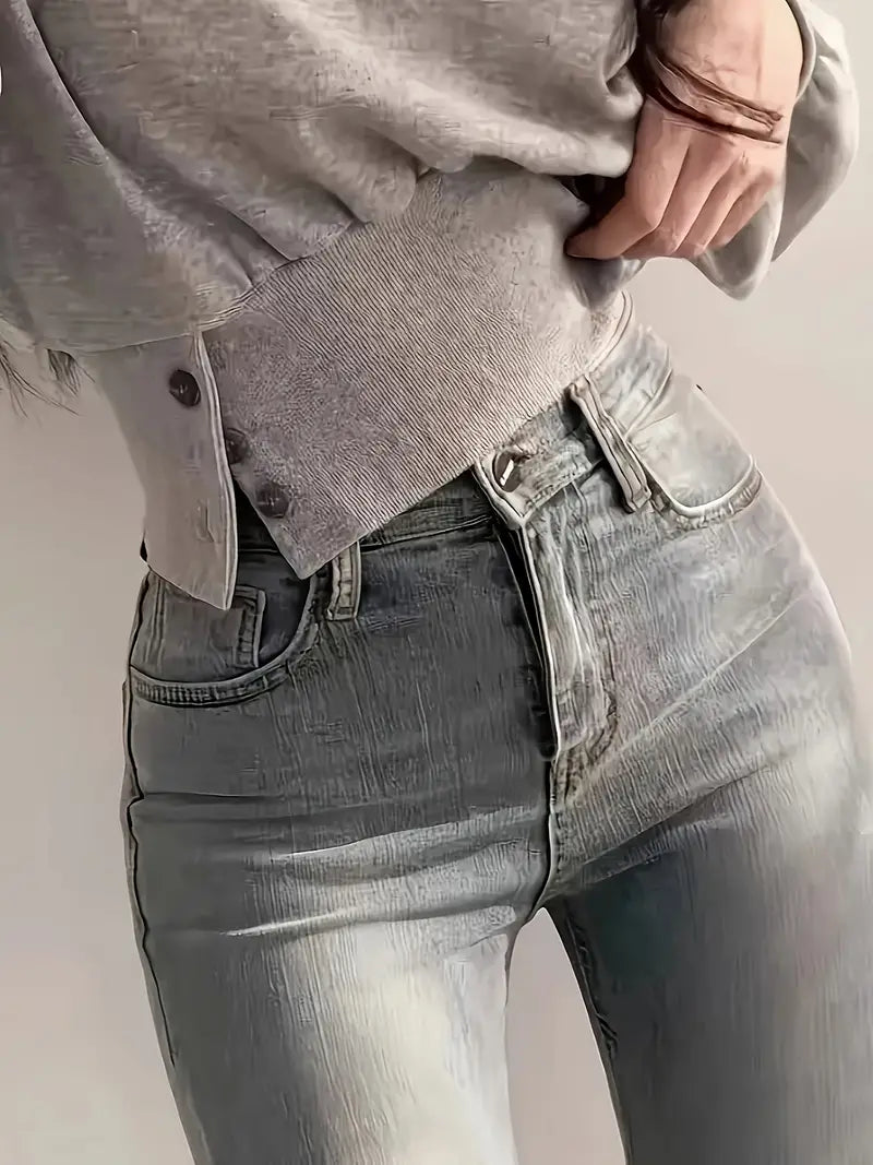 Heidi-Mode | Stylische Gekürzte Ballonärmel Pullover