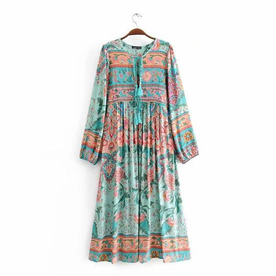 Heidi Mode | Kleid mit böhmischem Print