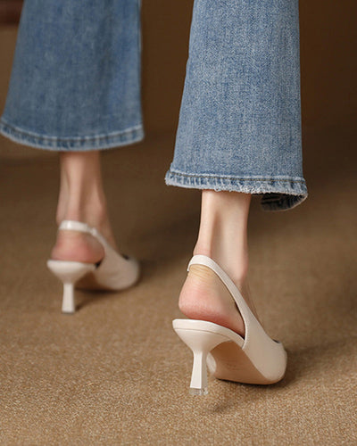 Heidi-Mode | Einfarbige, Temperamentvolle High Heels mit Spitzer Zehenpartie