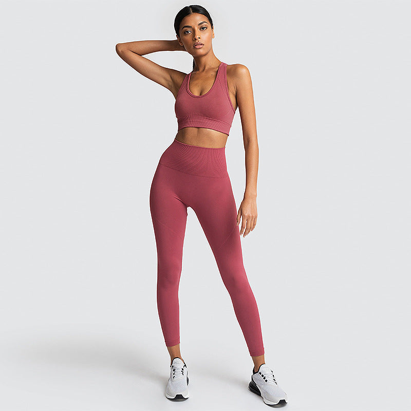 Heidi-Mode | Nahtloses Sportset aus Nylon für Damen