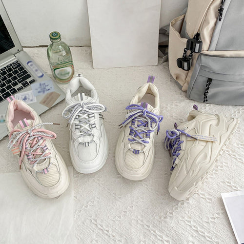 Heidi-Mode | Mesh Atmungsaktive Plattform Sportschuhe